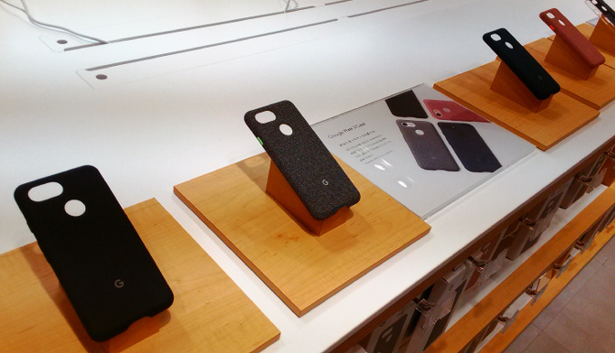 Pixel3のGoogle純正ケースの実物が見たい! という時にはソフトバンク銀座へ